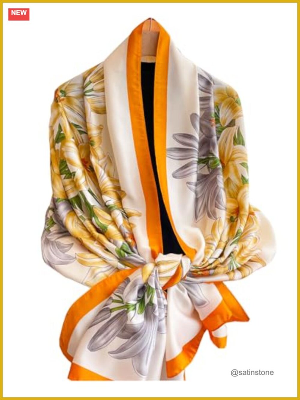 Women's Long Silky Scarf Shawl Wrap Dressy Fashion Lightweight Formal Evening